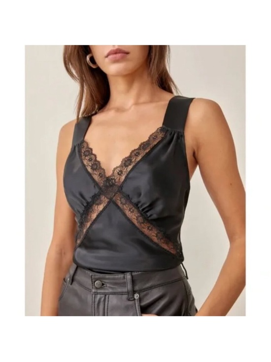Reformation Tops - Reformation Vendome silk lace top